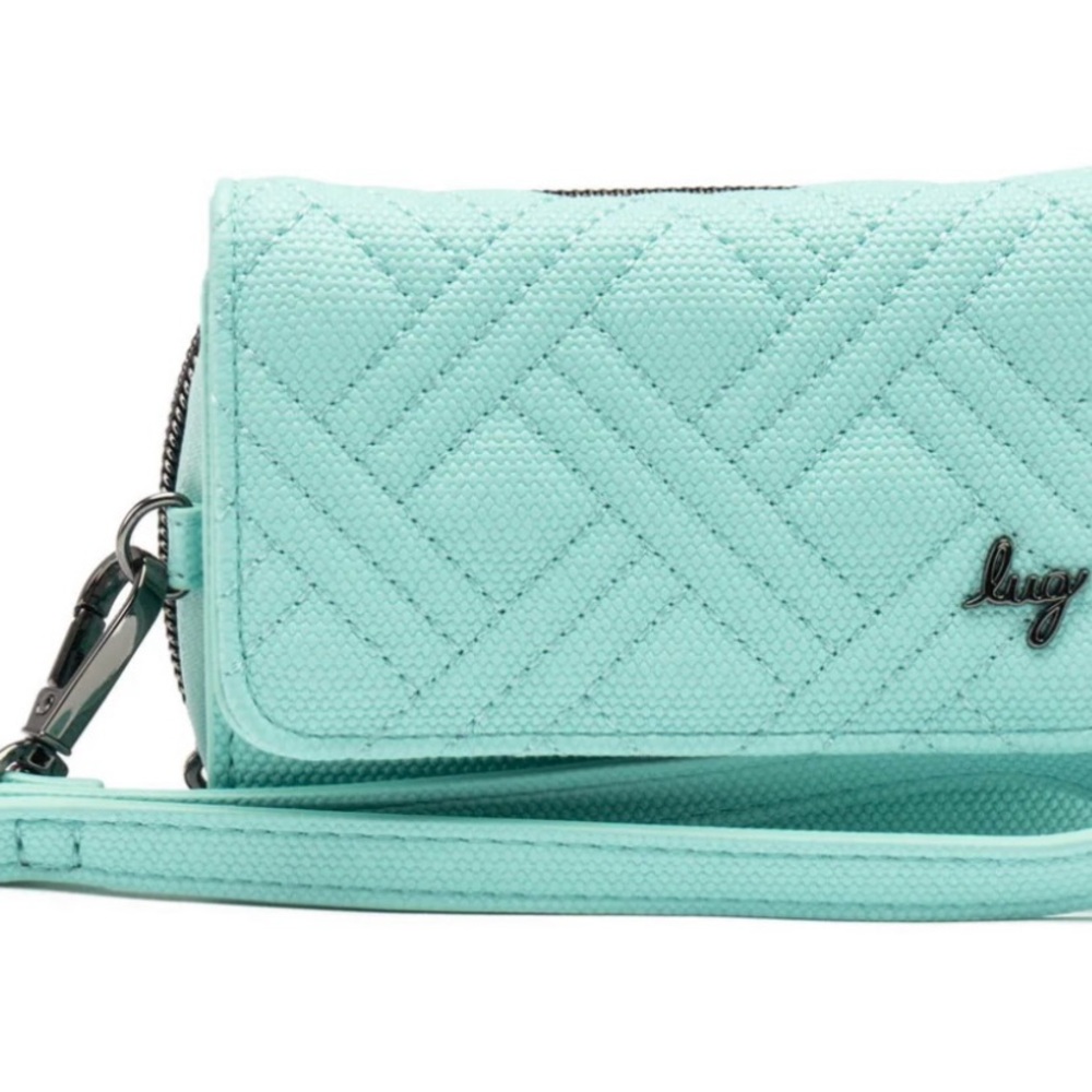 NWT Lug Pedicab Matte Luxe Wallet - Aquamarine